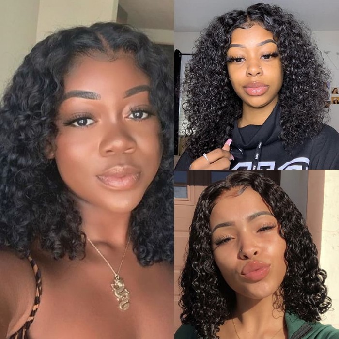 Incolorwig Affordable Short Curly Bob Wigs 13*4 Lace Frontal Wig Best ...