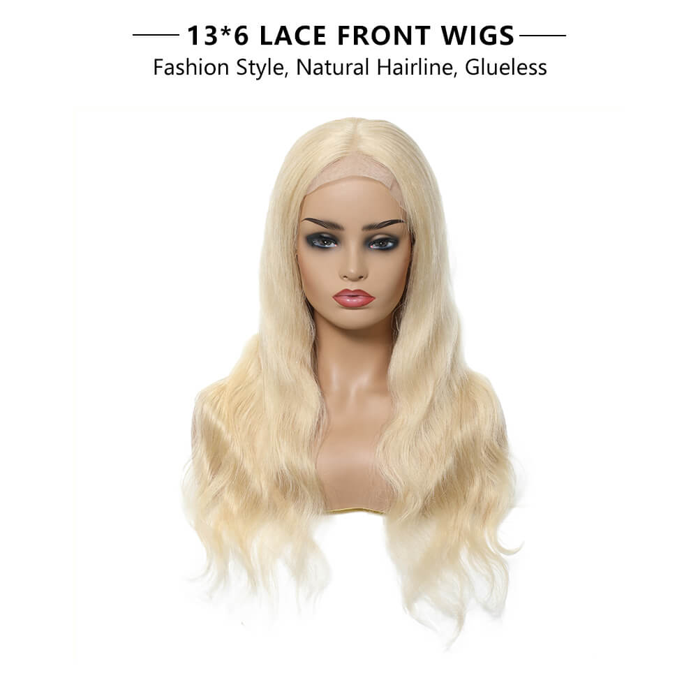 Incolorwig High Quality Body Wave Human Hair Wig 13×6 Transparent Lace ...